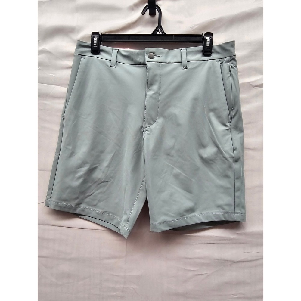 Member's Mark Mens Benton Slim Fit Shorts Green Polyester Blend Casual‎ Size 34